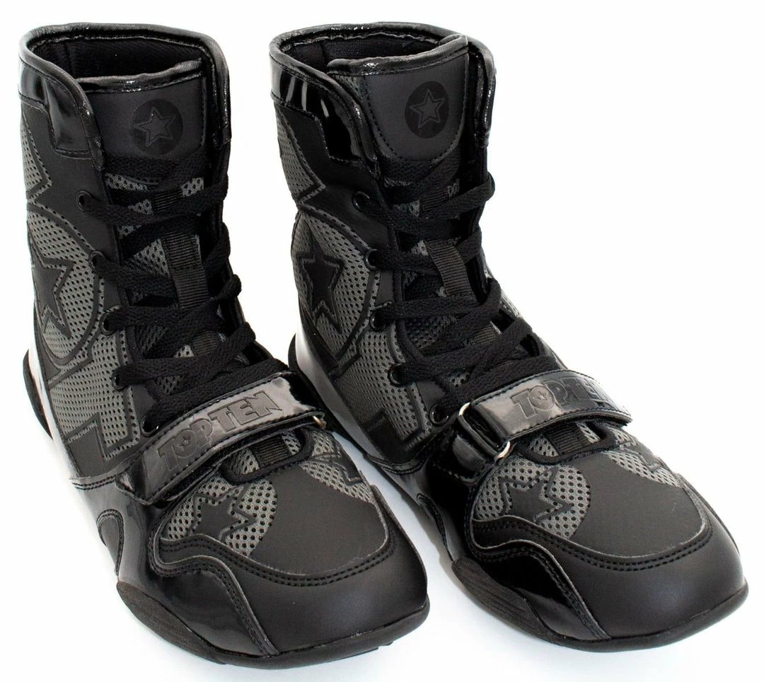 TopTen FOOTWEAR Top Ten Generation 2020 Boxing Shoes - Black/Grey 6 TopTen FOOTWEAR Top Ten Generation 2020 Boxing Shoes - Black/Grey