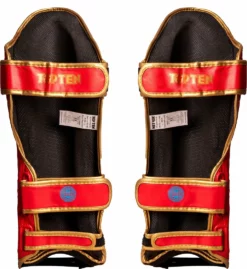 TopTen TOP TEN Shin And Instep Guard “Lowkick” WAKO - Red, 32194-4
