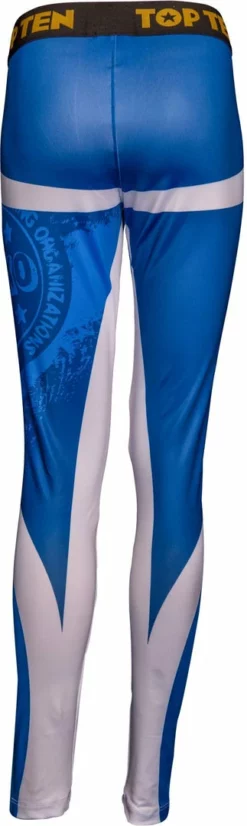 Fighters Inc. - Martial Arts Equipment Top Ten Workout Leggings WAKO - Blue