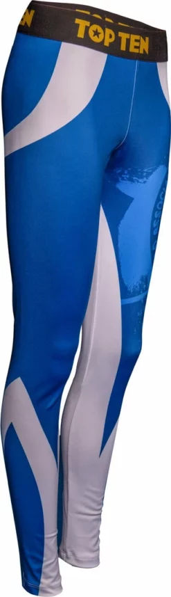 Fighters Inc. - Martial Arts Equipment Top Ten Workout Leggings WAKO - Blue