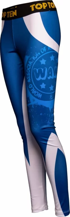 Fighters Inc. - Martial Arts Equipment Top Ten Workout Leggings WAKO - Blue