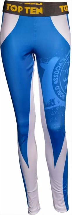 Fighters Inc. - Martial Arts Equipment Top Ten Workout Leggings WAKO - Blue